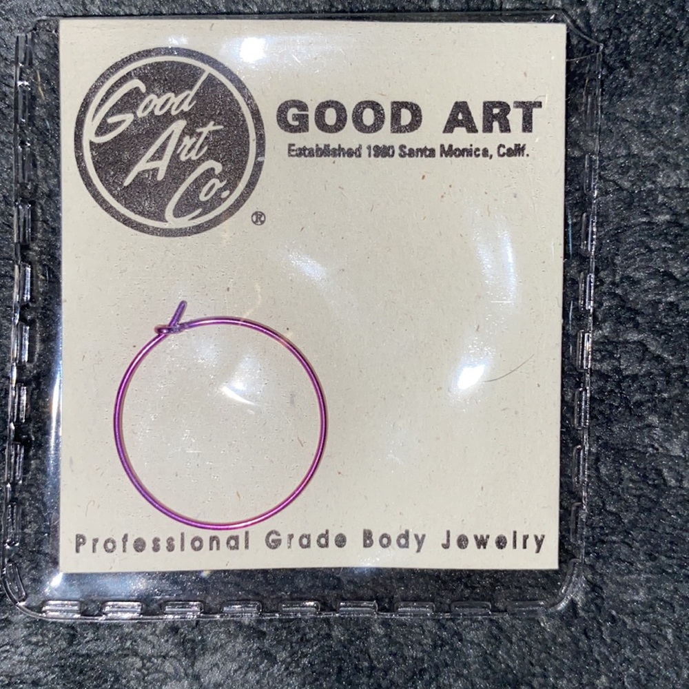 20 gauge Niobium Hoops by Good Art Co